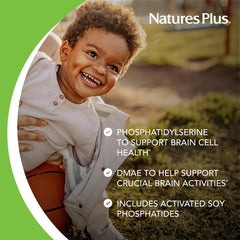 NaturesPlus Pedi-Active DMAE ingredient highlight indicating focus support.