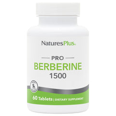 NaturesPlus PRO Berberine 1500 mg bottle with label, supports healthy metabolism.