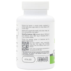 NaturesPlus PRO Berberine label detail, non-GMO and trusted quality.