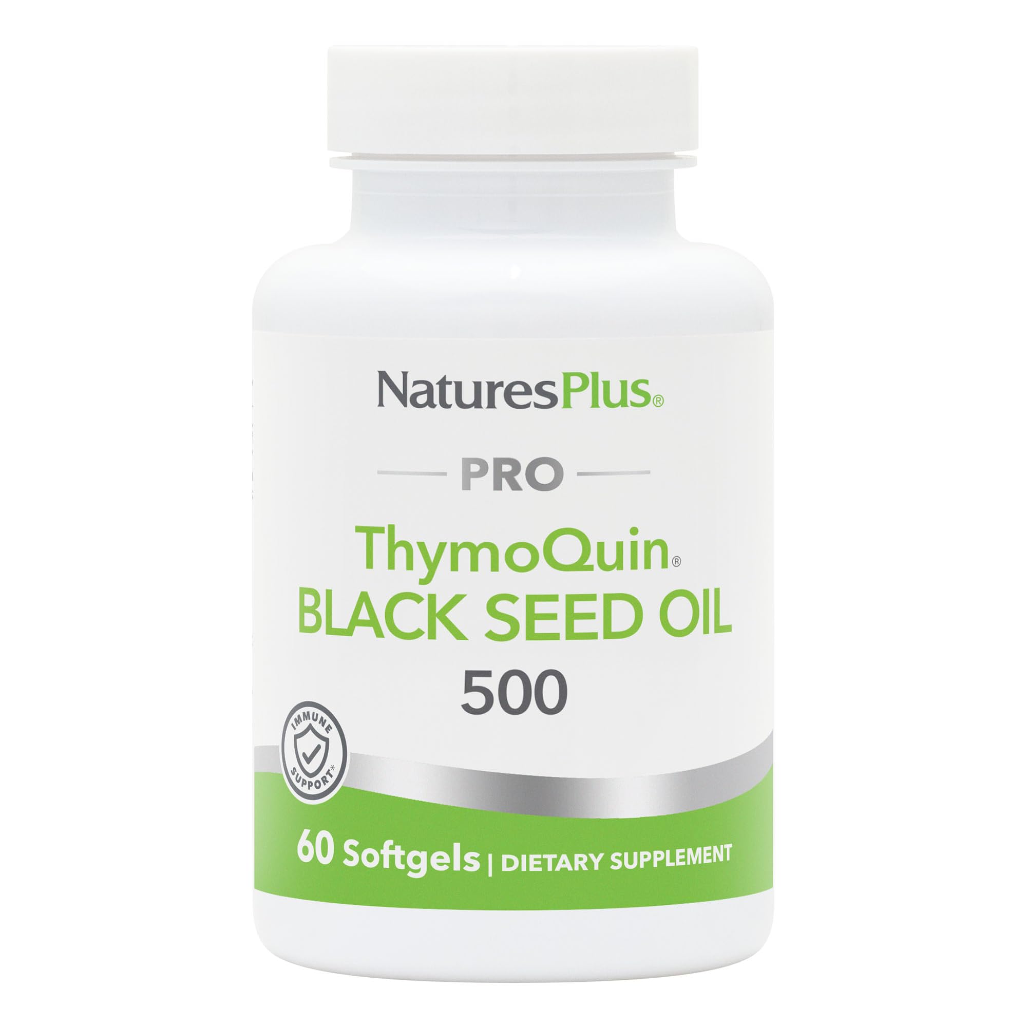 NaturesPlus PRO ThymoQuin black seed oil bottle for daily immune-support potential