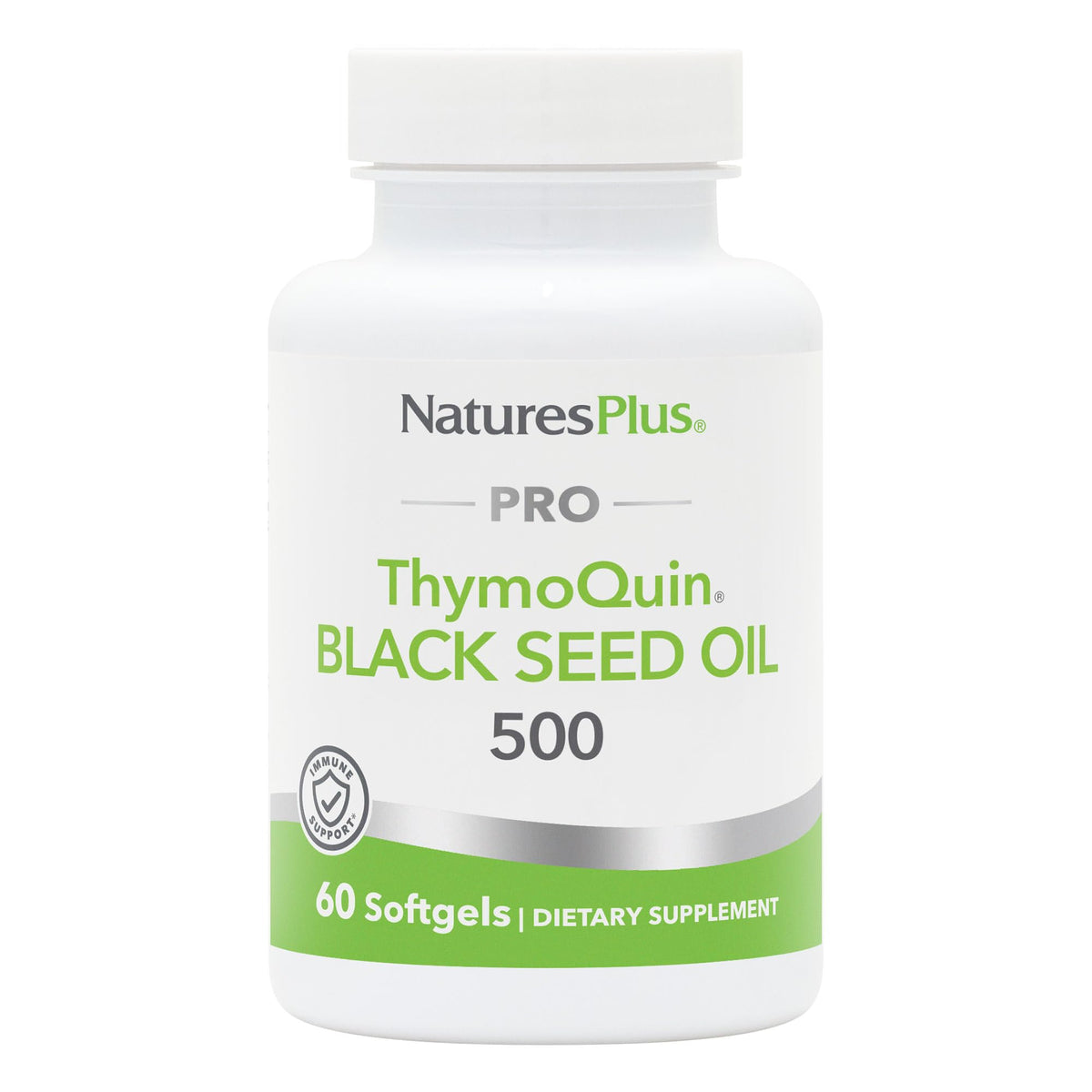 NaturesPlus PRO ThymoQuin black seed oil bottle for daily immune-support potential