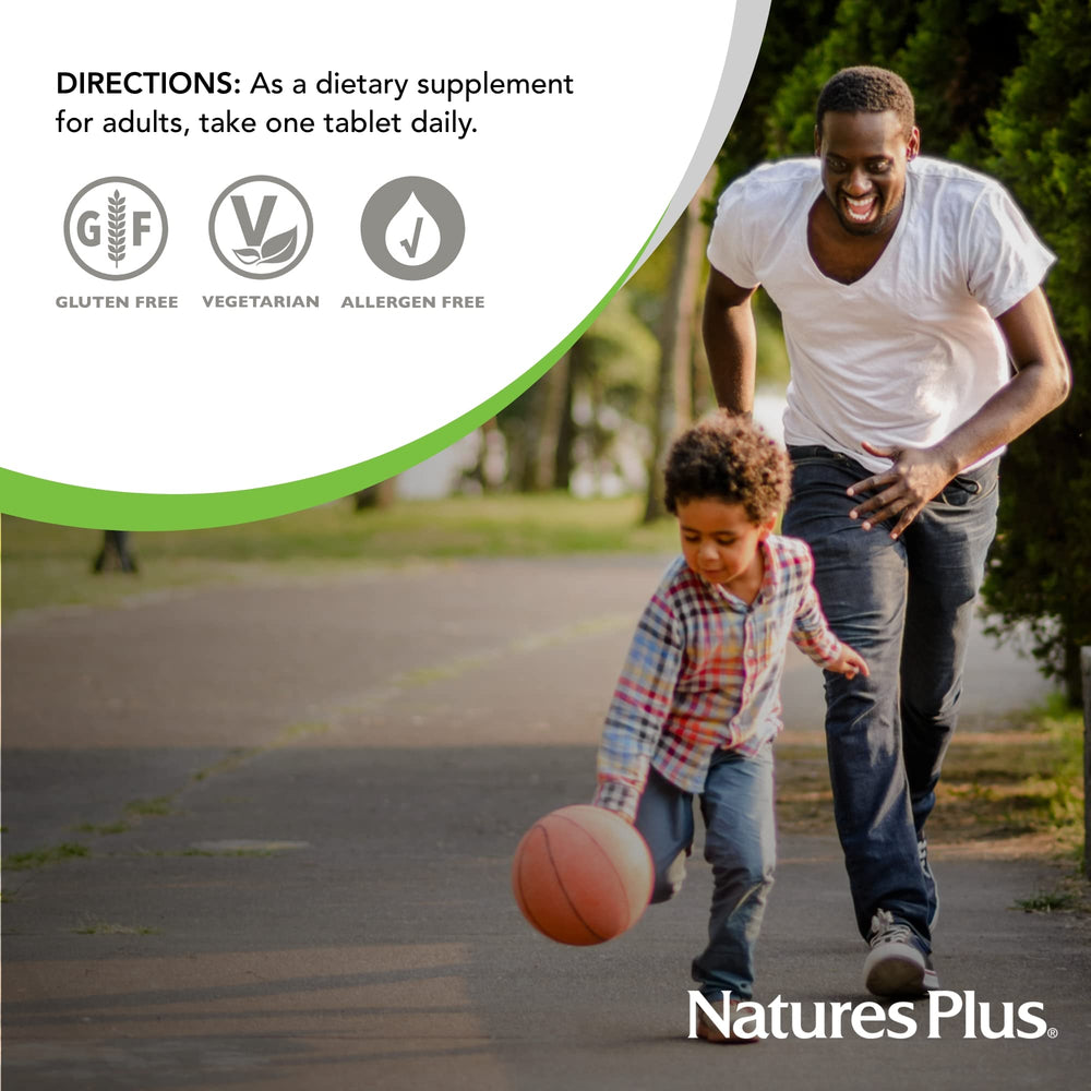 Prop 65 compliance badge and allergen-free icons for NaturesPlus