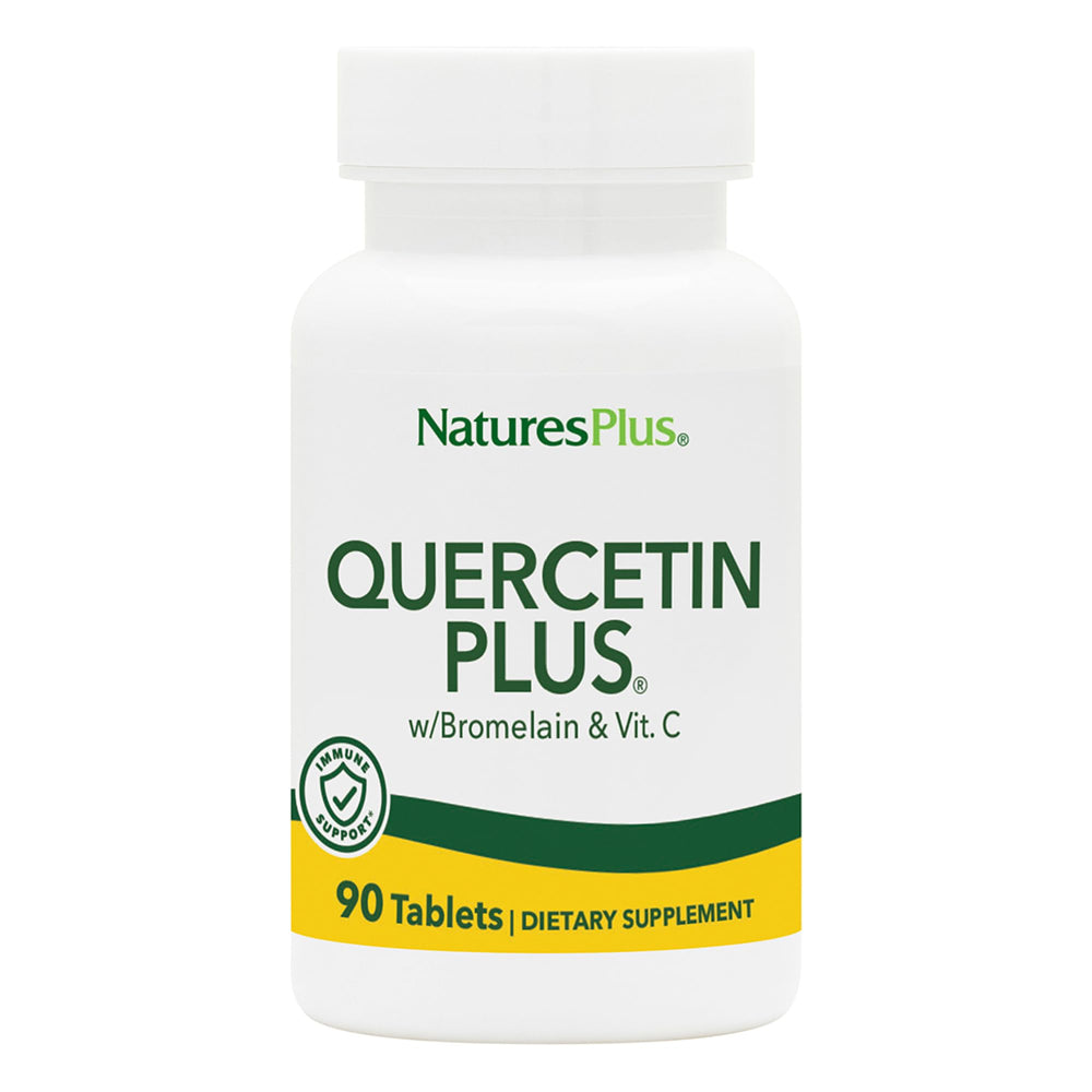 NaturesPlus Quercetin Plus bottle supports immune comfort and antioxidant benefit.