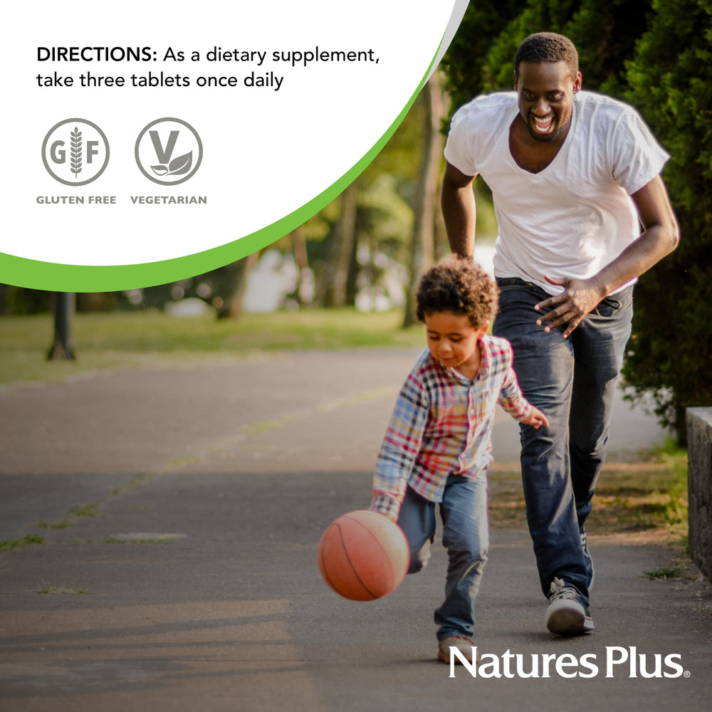 NaturesPlus Source of Life with ginseng signals vitality for everyday stamina.