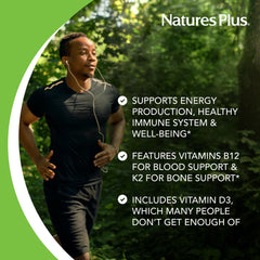 NaturesPlus Source of Life Gold Liquid in a glass suggesting daily energy support