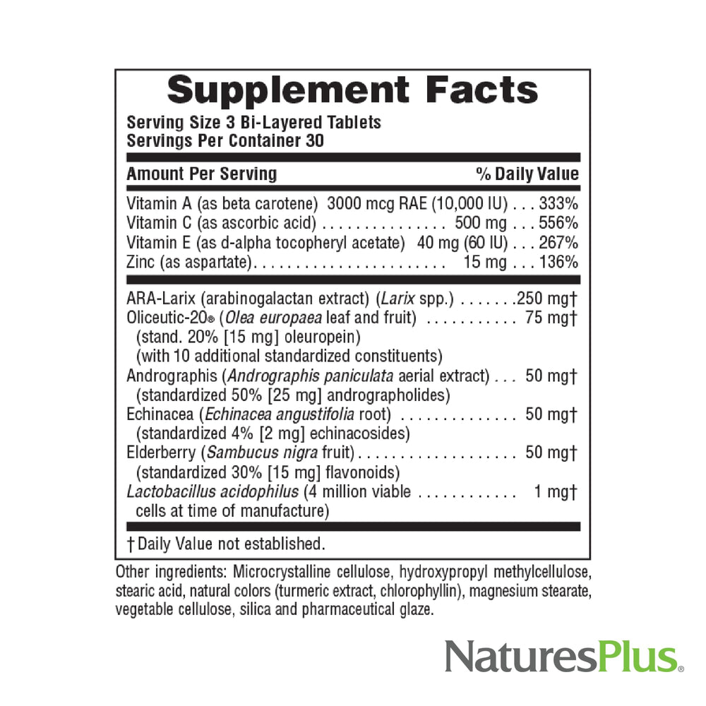 Botanicals blend in NaturesPlus Source of Life Immune Booster