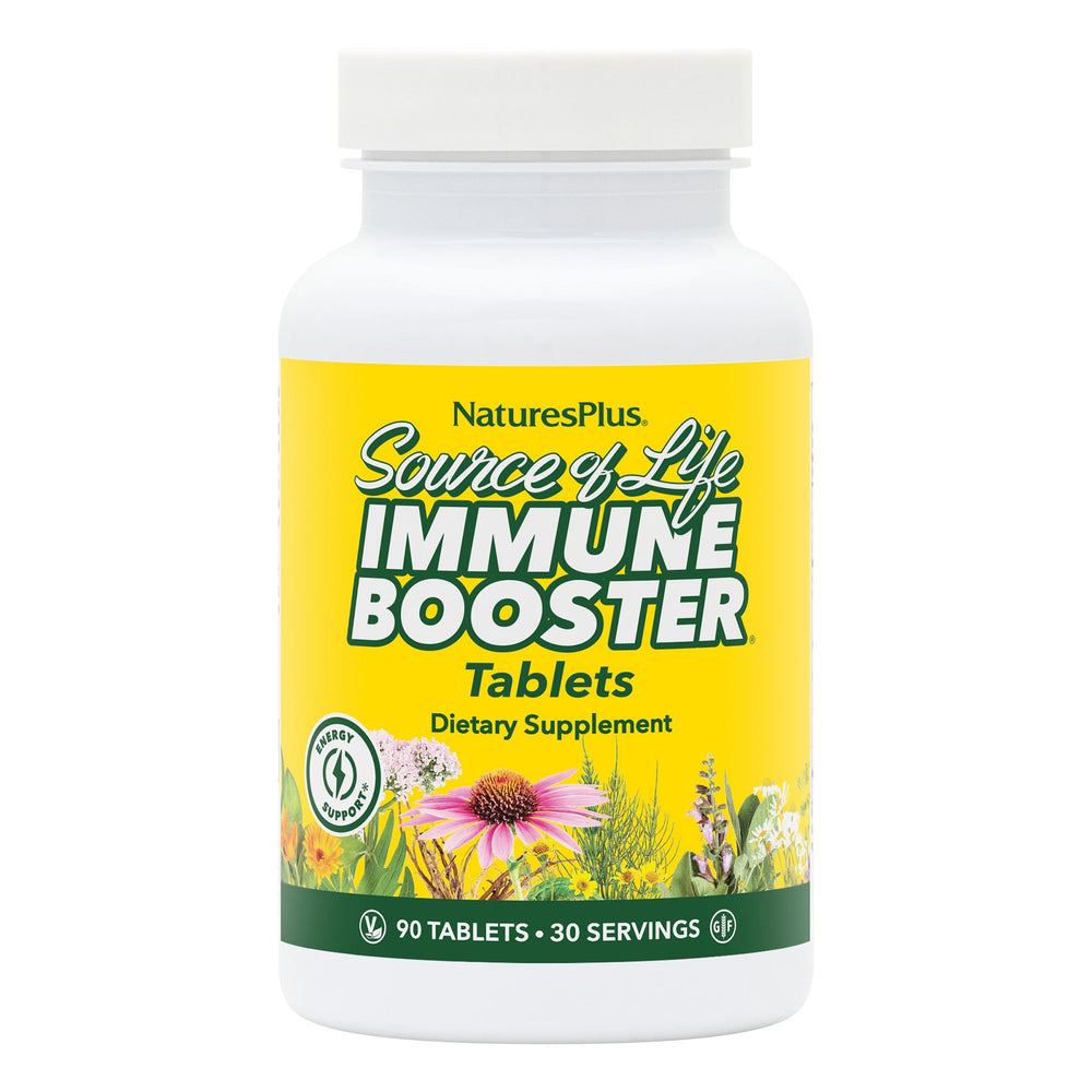 NaturesPlus Source of Life Immune Booster bottle shown for daily immune support