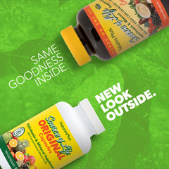 NaturesPlus Source of Life label detail highlights whole-food nutrition and energizing botanicals