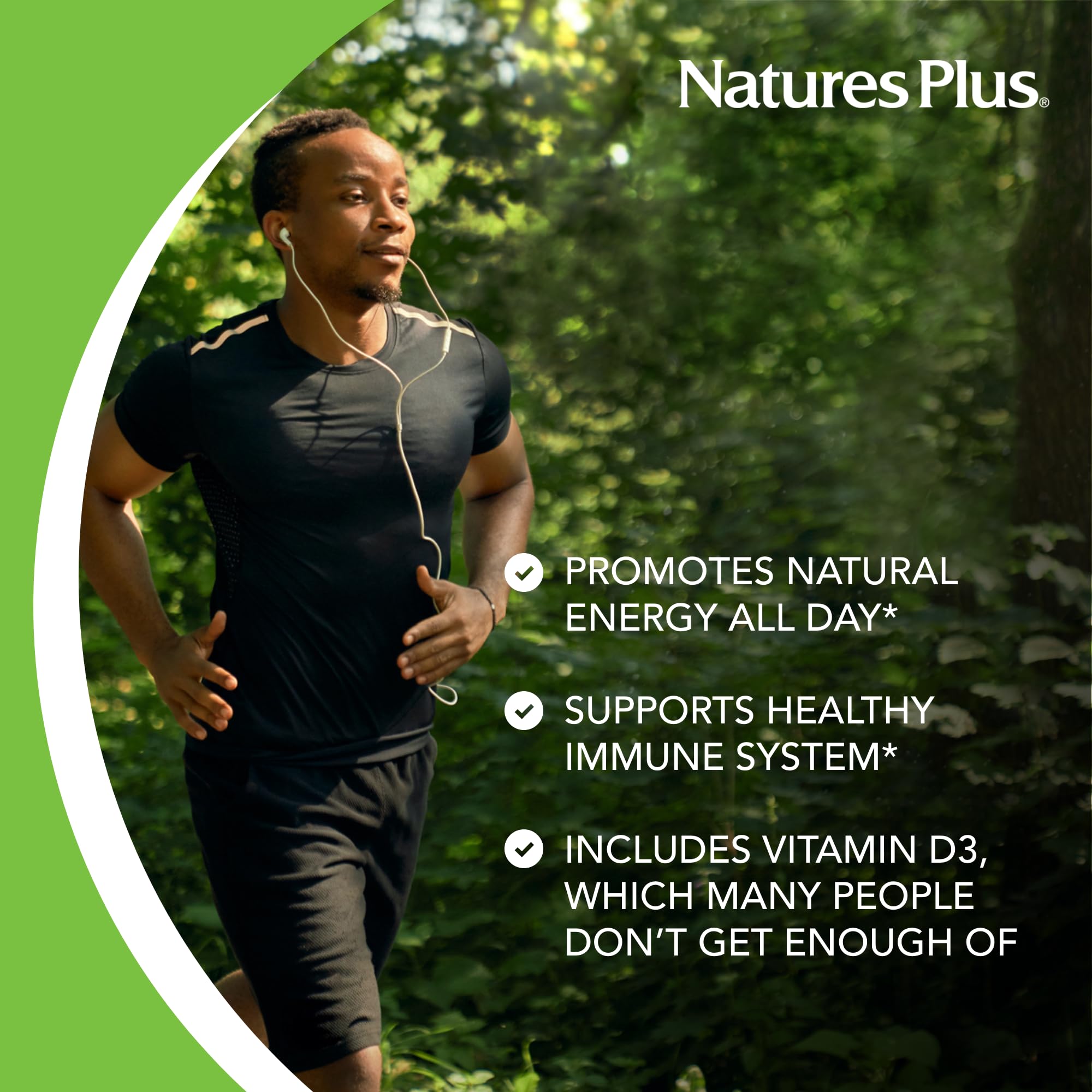 NaturesPlus Source of Life whole-food concentrates shown on packaging.