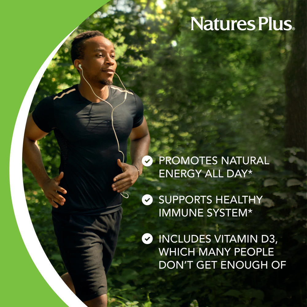NaturesPlus Source of Life whole-food concentrates shown on packaging.