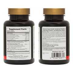 NaturesPlus T Male bottle side view showing compact packaging for travel.