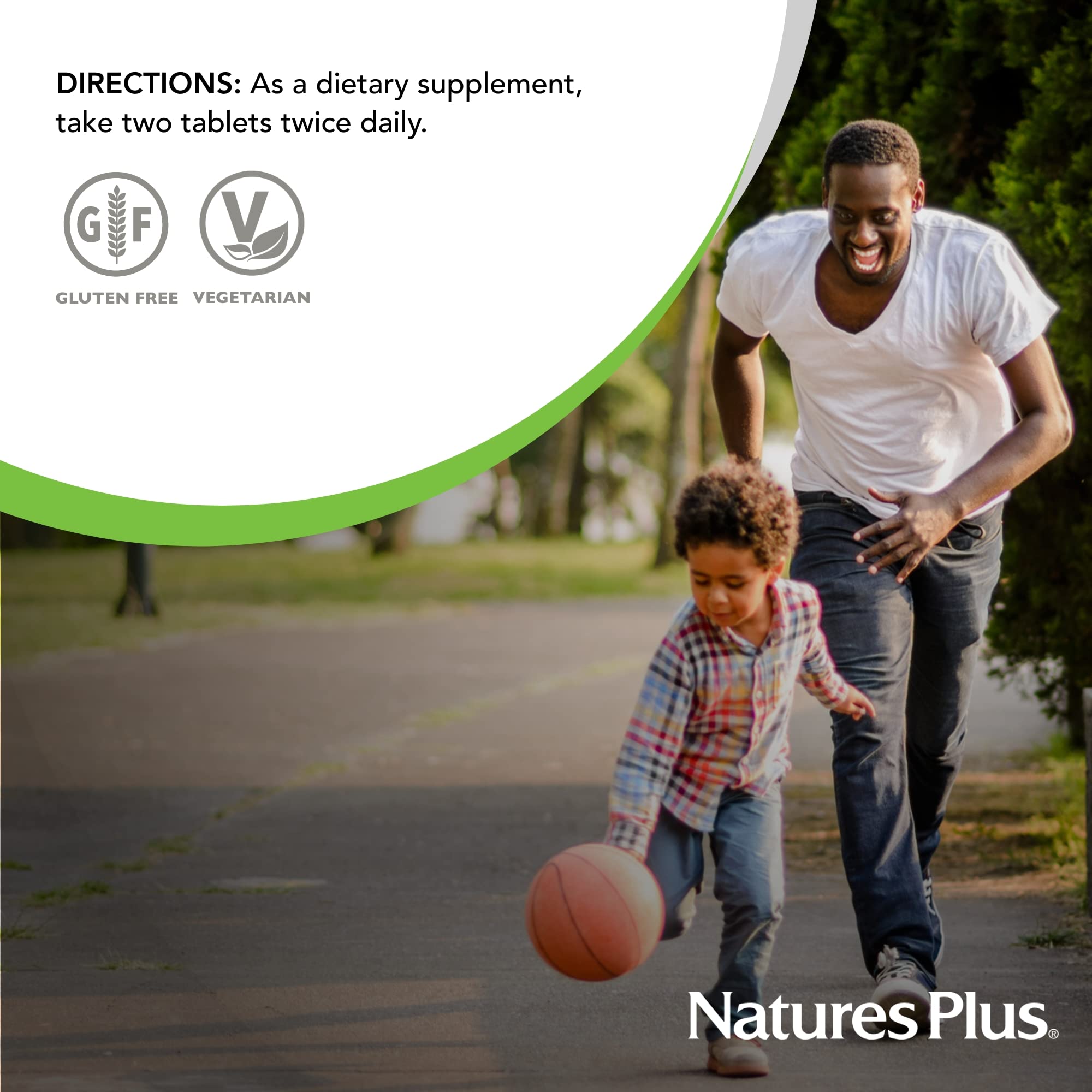 NaturesPlus Ultra Cranberry 1000 tablet vitamin C icon complements the formula.