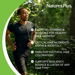 NaturesPlus Ultra Hair Plus tablets for convenient daily hair health support