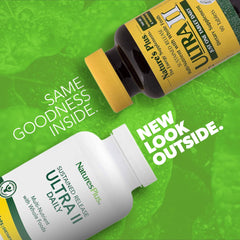 Nature'sPlus Ultra II Daily bottle back label detailing ingredients and servings.