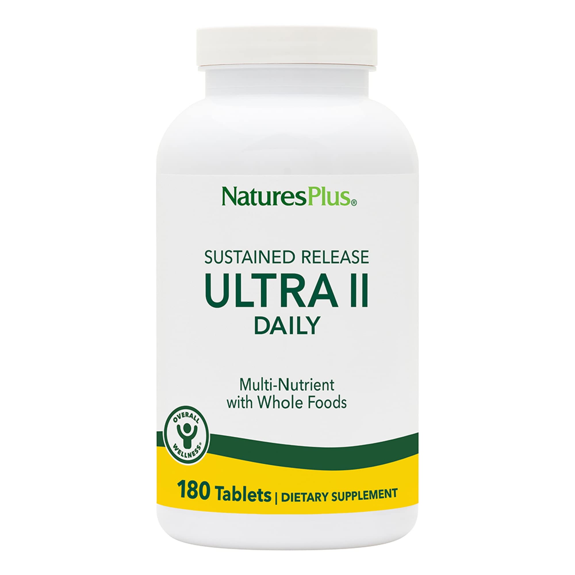 NaturesPlus Ultra II Daily bottle front showing daily multivitamin for energy support.