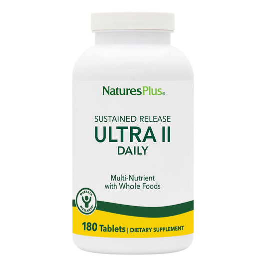 NaturesPlus Ultra II Daily bottle front showing daily multivitamin for energy support.