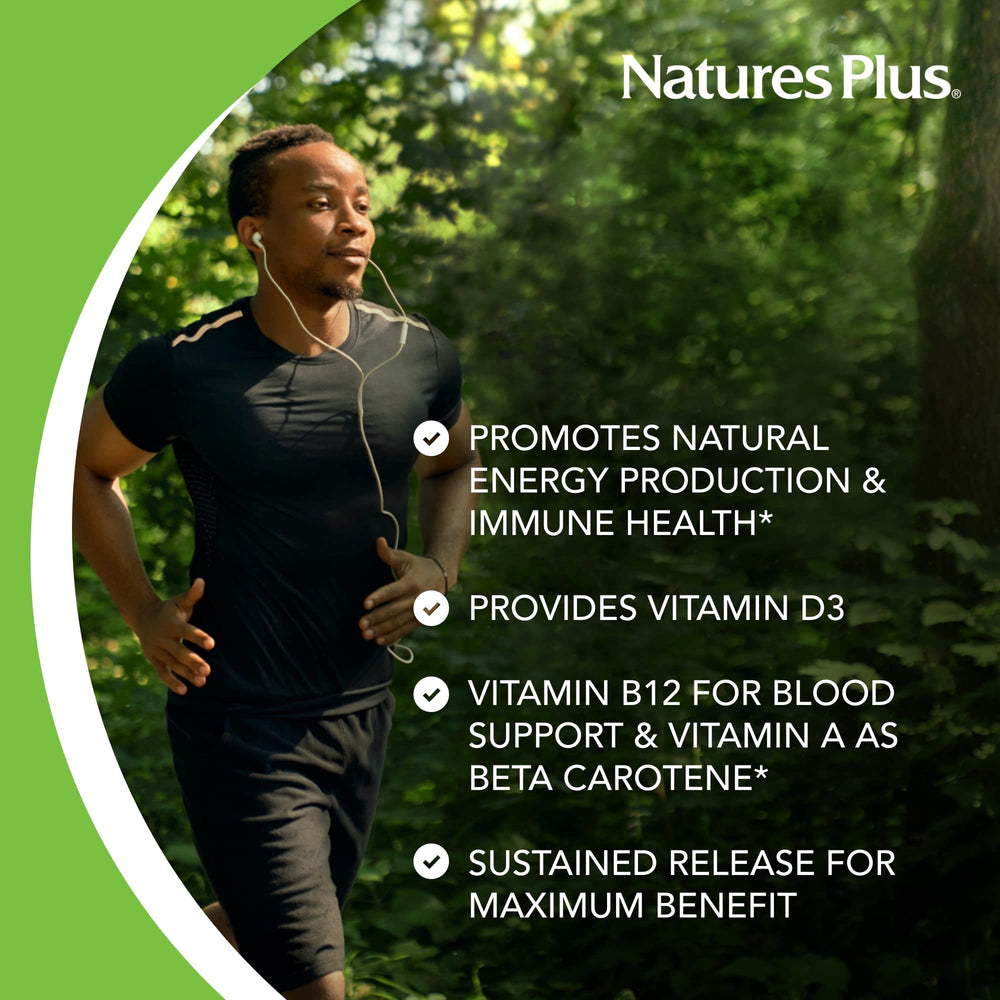 NaturesPlus Ultra II Daily nutrition facts label emphasizes essential nutrients