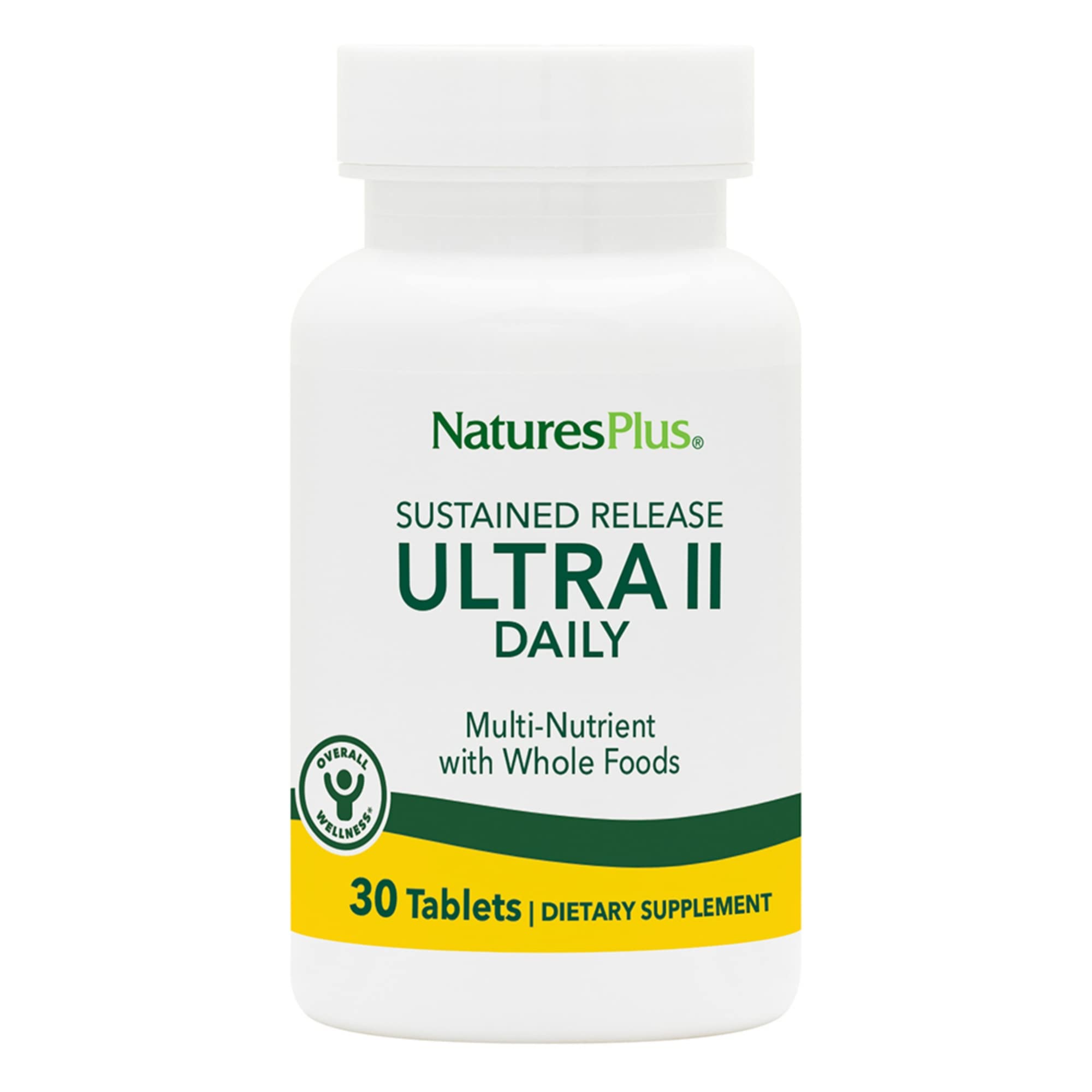 NaturesPlus Ultra II Daily tablets close-up for daily energy support.