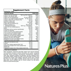 NaturesPlus Ultra II Daily tablets in hand illustrating convenient daily intake.