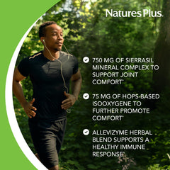Nature's Plus Ultra InflamActin label detail highlighting turmeric and boswellia ingredients.