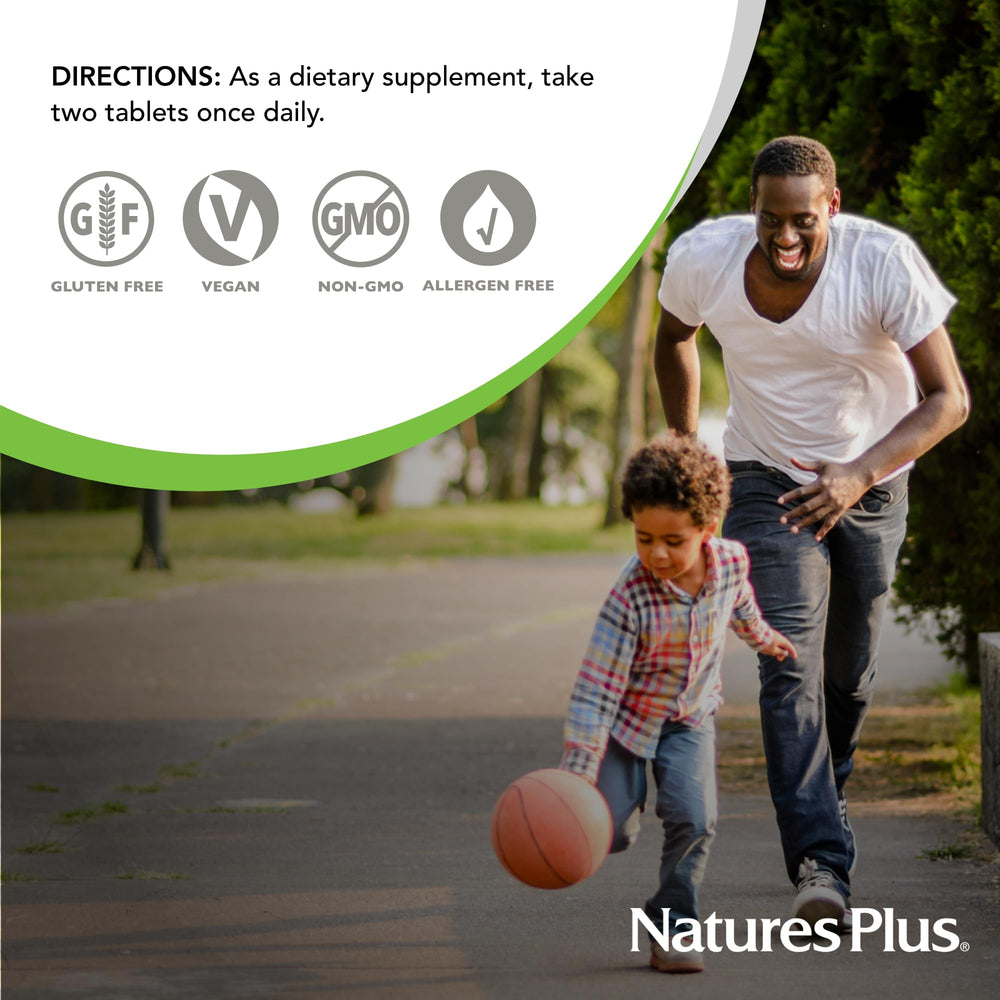 NaturesPlus Ultra Juice serving scoop ready for easy daily supplementation.