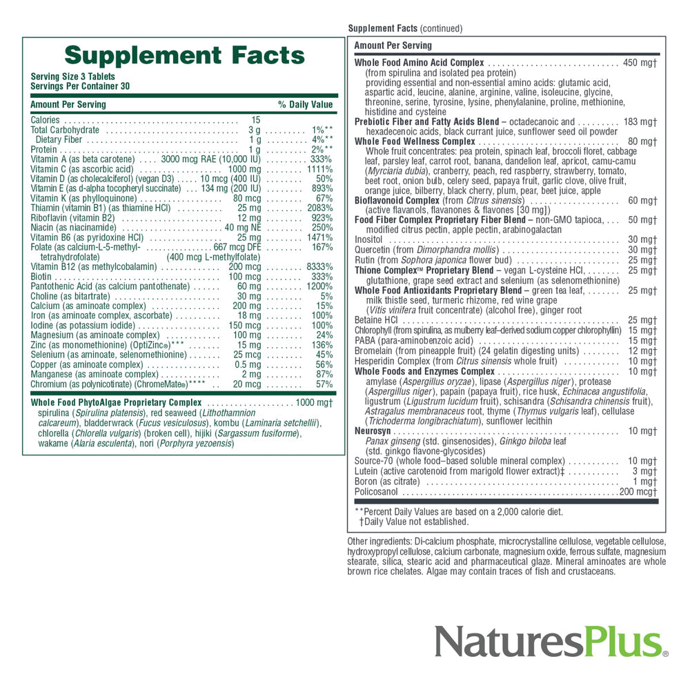 NaturesPlus Ultra Source of Life serving spoon suggesting easy daily serving
