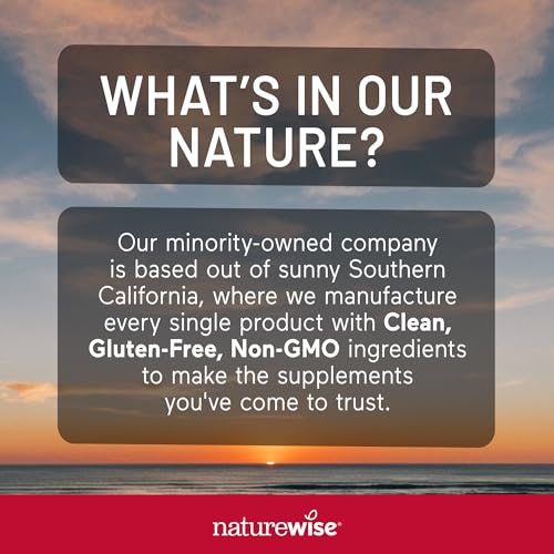 Dose information on NatureWise CoQ10 bottle label for daily use.