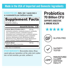 Graphic of 17 probiotic strains in NatureWise formula