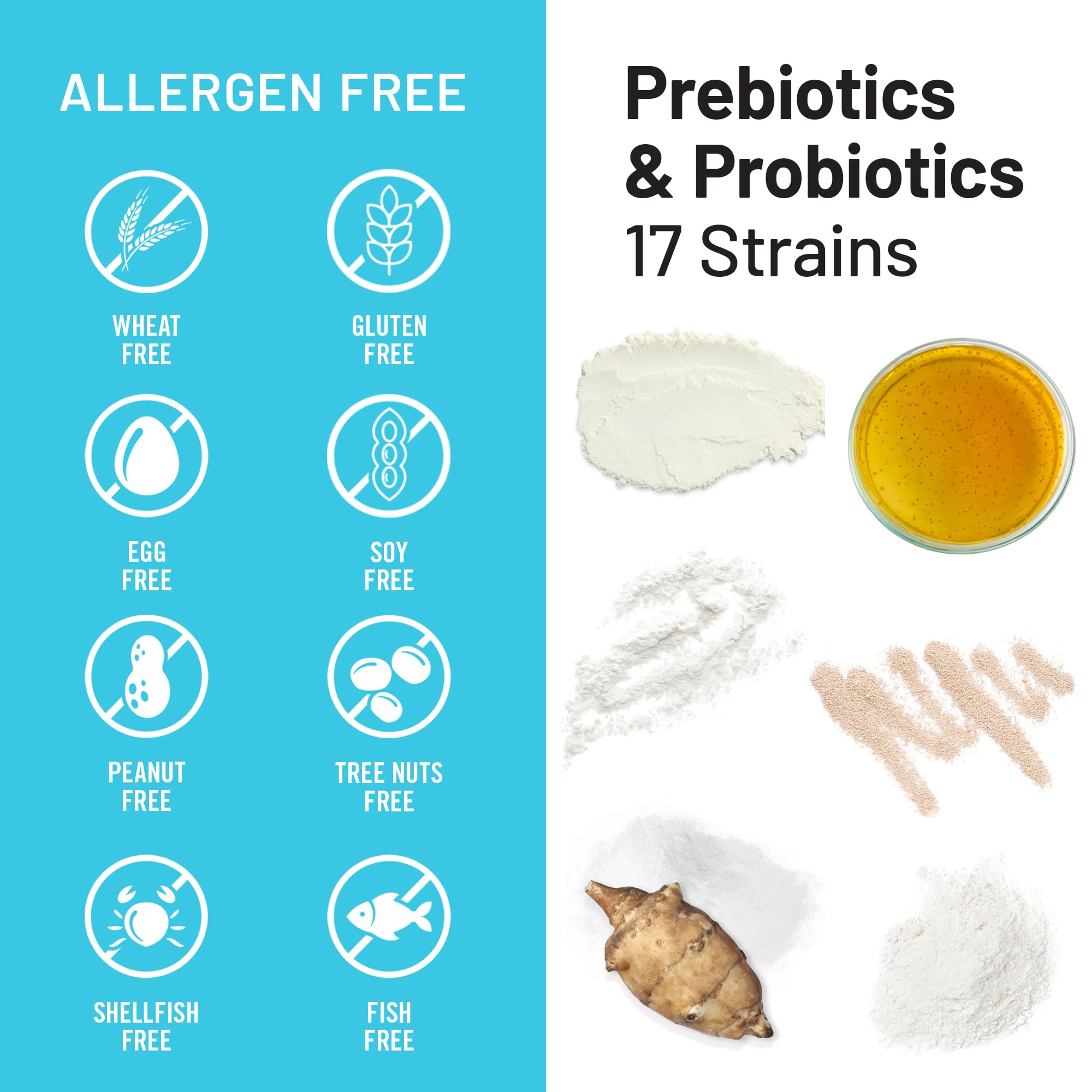 Organic prebiotics ingredients in NatureWise Probiotics