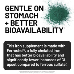 NatureWise Vitamin C boosts iron absorption for better uptake.