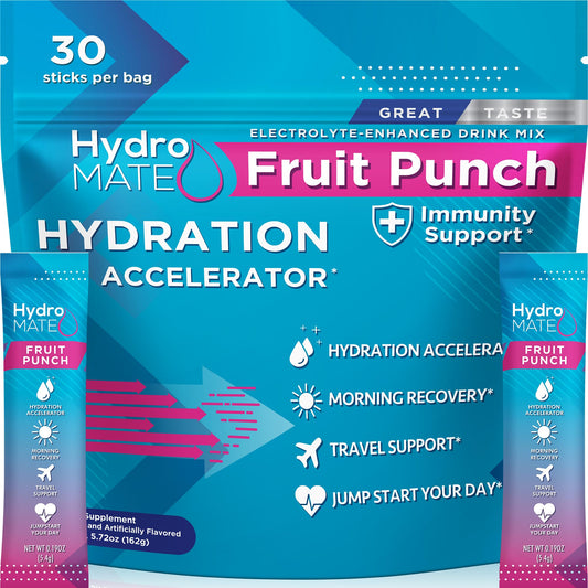 NatureWorks HydroMATE front label highlights flavor and low sugar option.