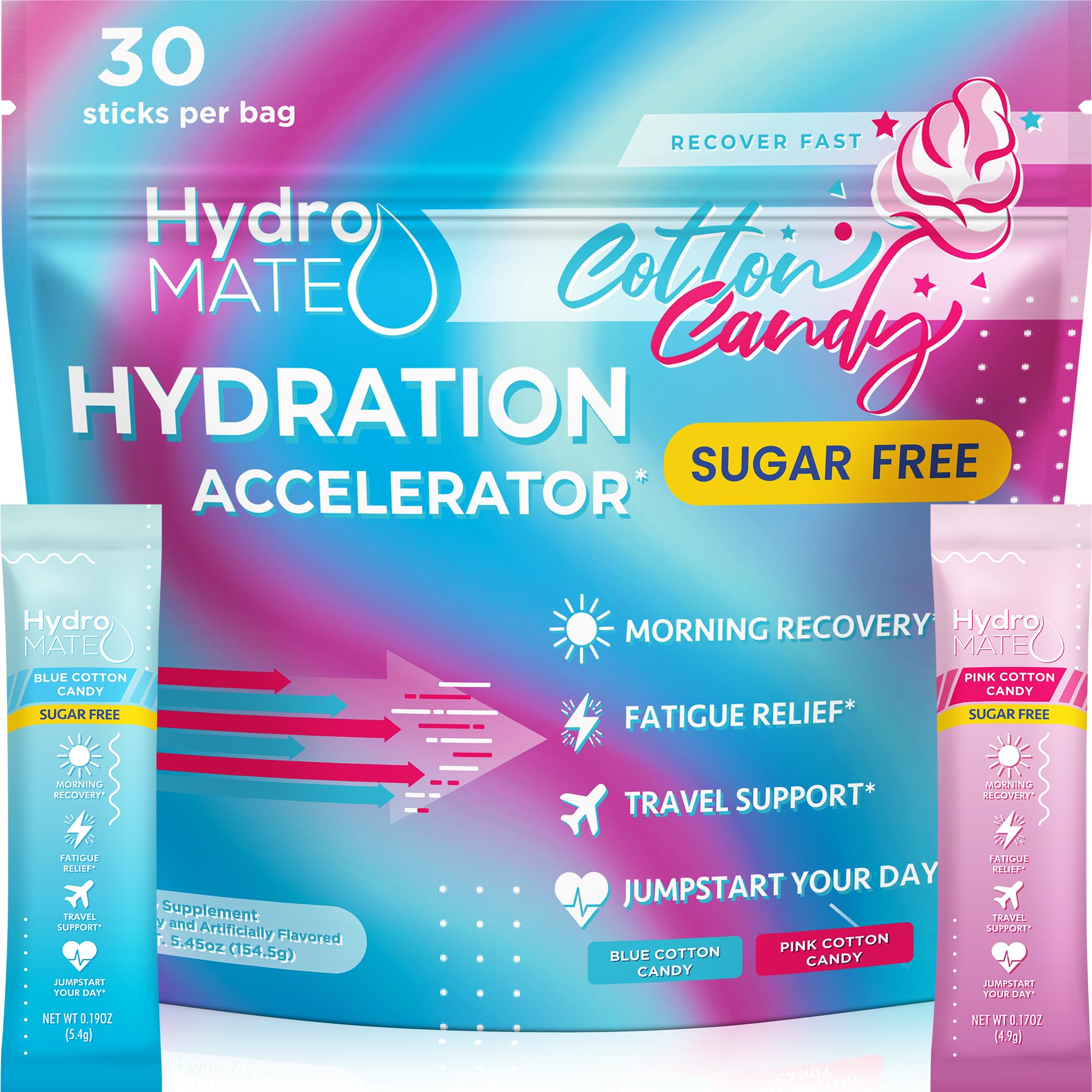 NatureWorks HydroMATE packet pouring for quick hydration during workouts