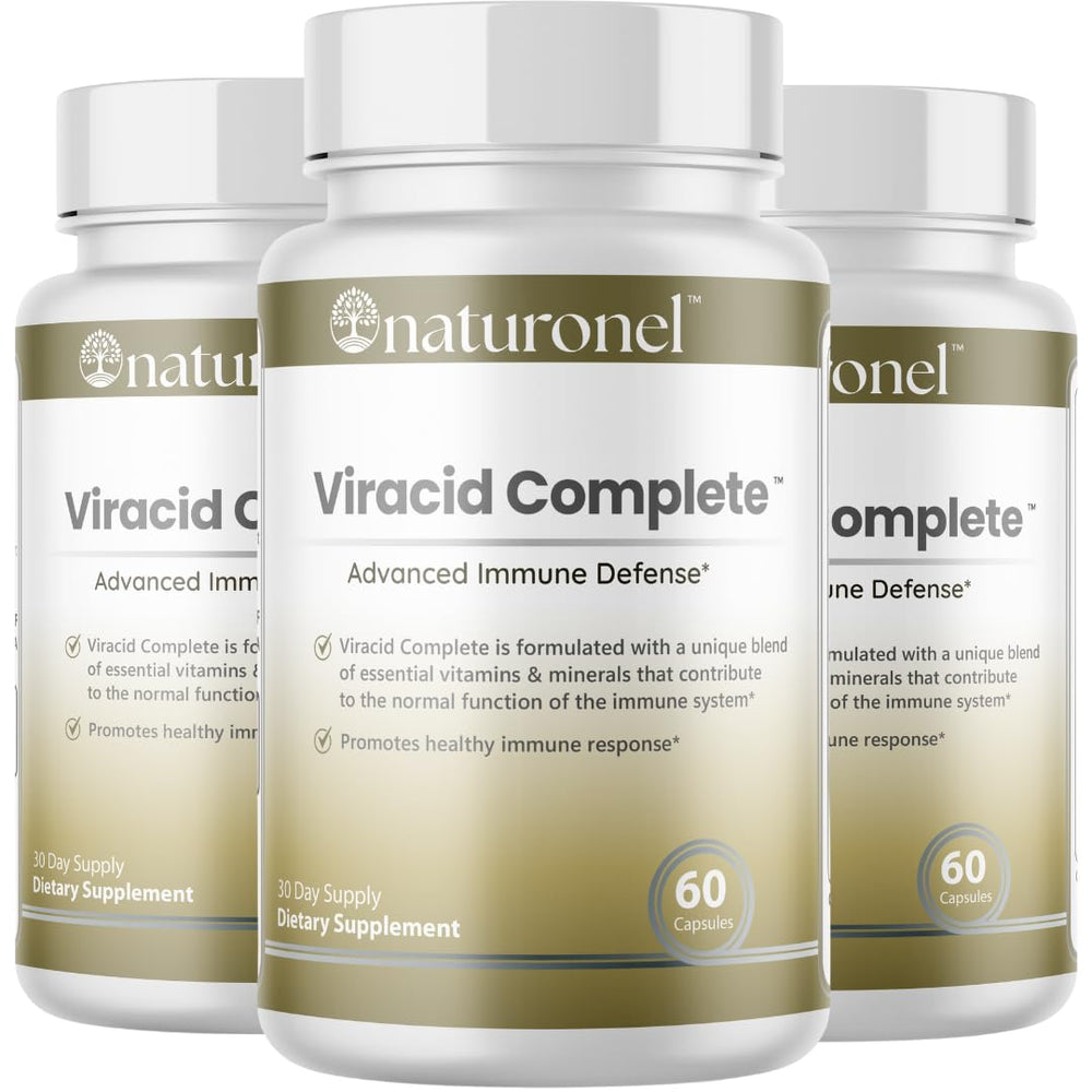 Naturonel Viracid Complete bottle front shows premium immune formula
