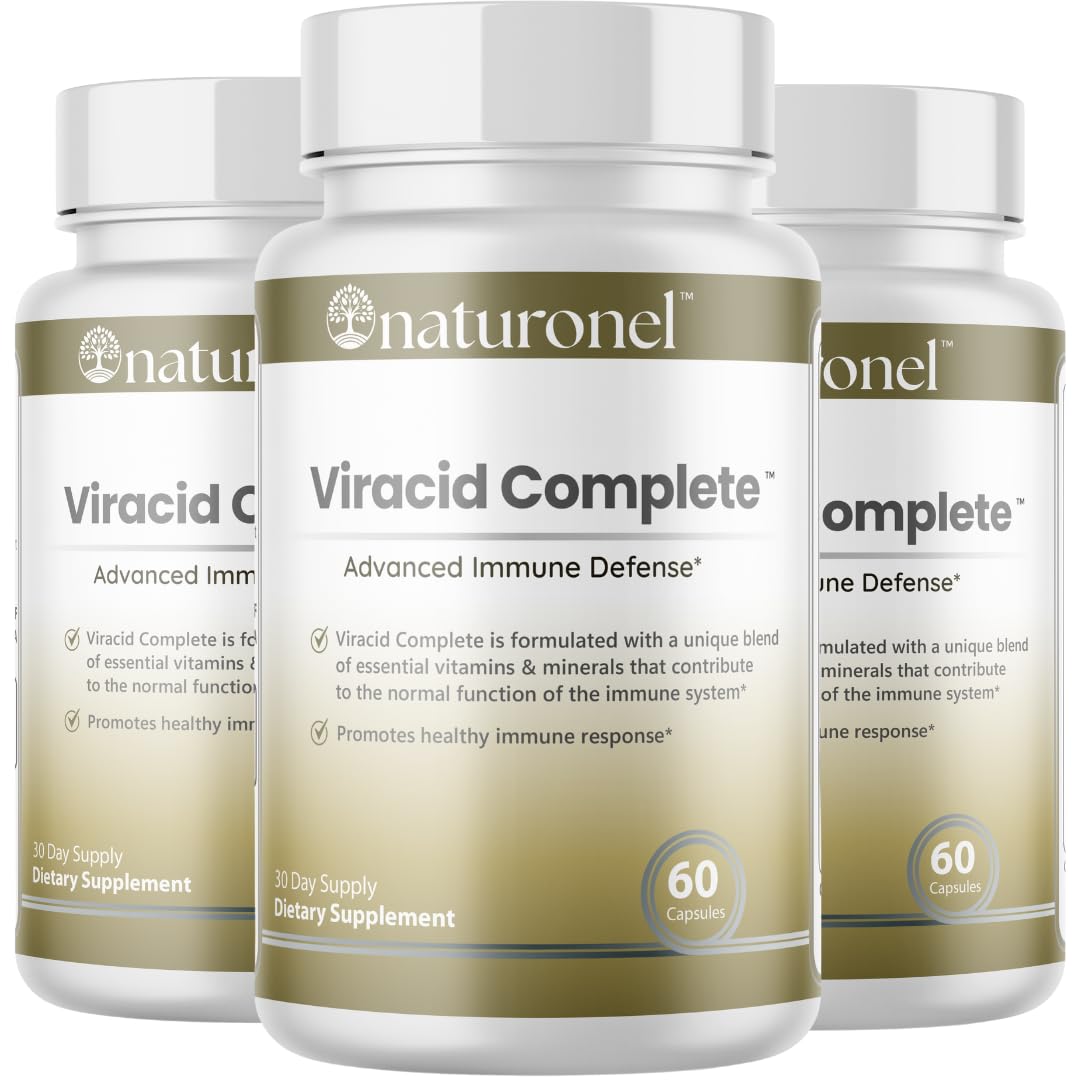 Naturonel Viracid Complete bottle front shows premium immune formula