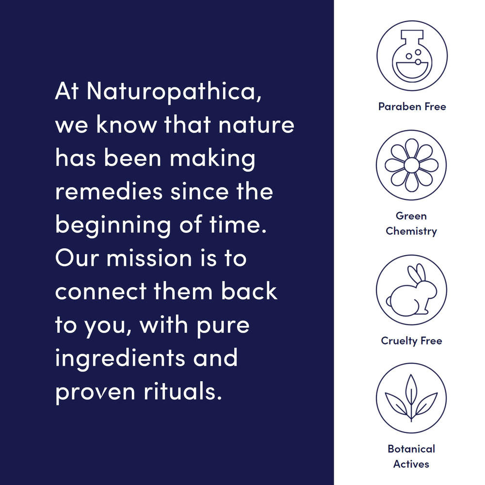 Sunflower oil base highlights skin-nourishing components.