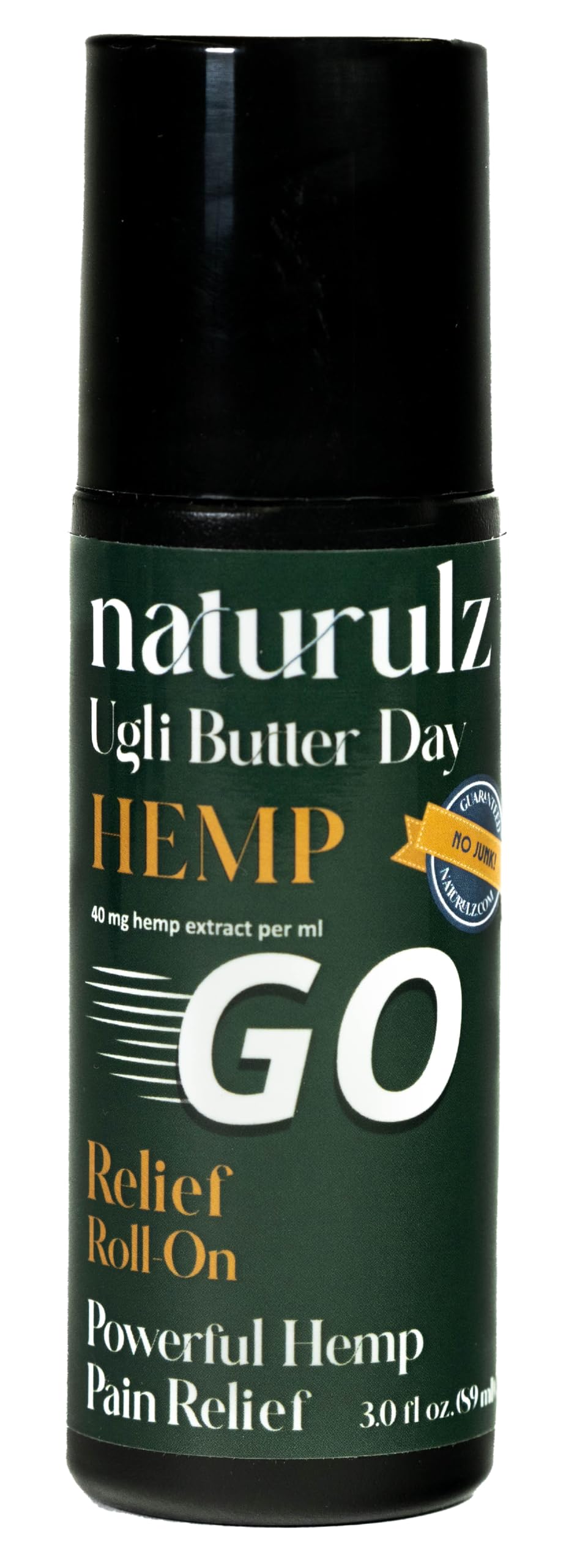 Naturulz Ugli Butter Hemp Roll-On bottle for targeted daily comfort