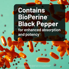 NatureWise BioPerine bottle image highlighting enhanced absorption benefits.