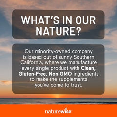NatureWise packaging notes halal gelatin and allergen-free formula.