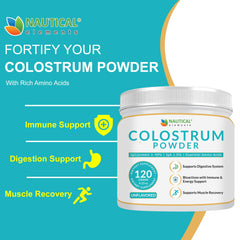 Nautical Elements Colostrum Powder is ethically sourced from pasture-raised cows, reflecting welfare and environmental care.