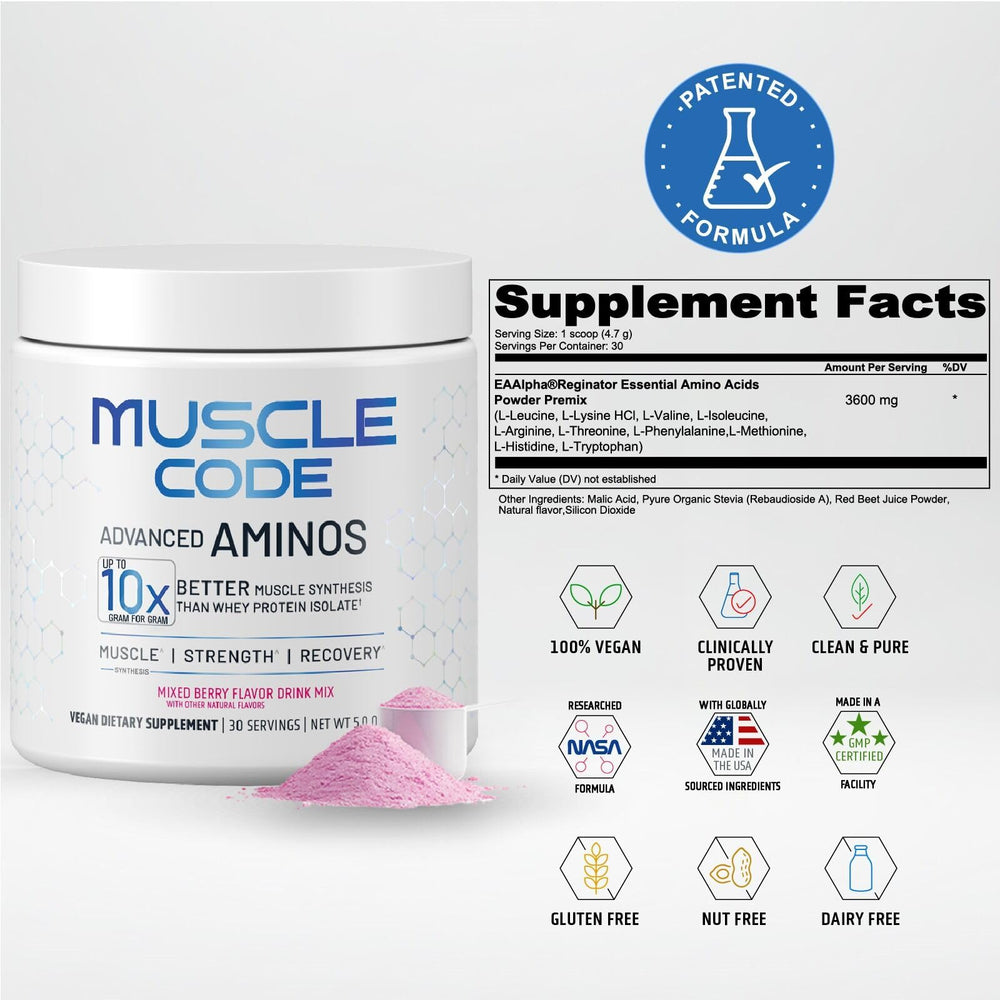 Scoop measuring NAUTILUS Muscle Code for precise intake during workouts