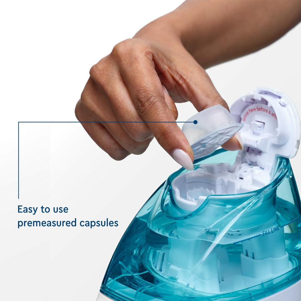 Navage eucalyptus SaltPod for daily nasal cleansing and comfort.