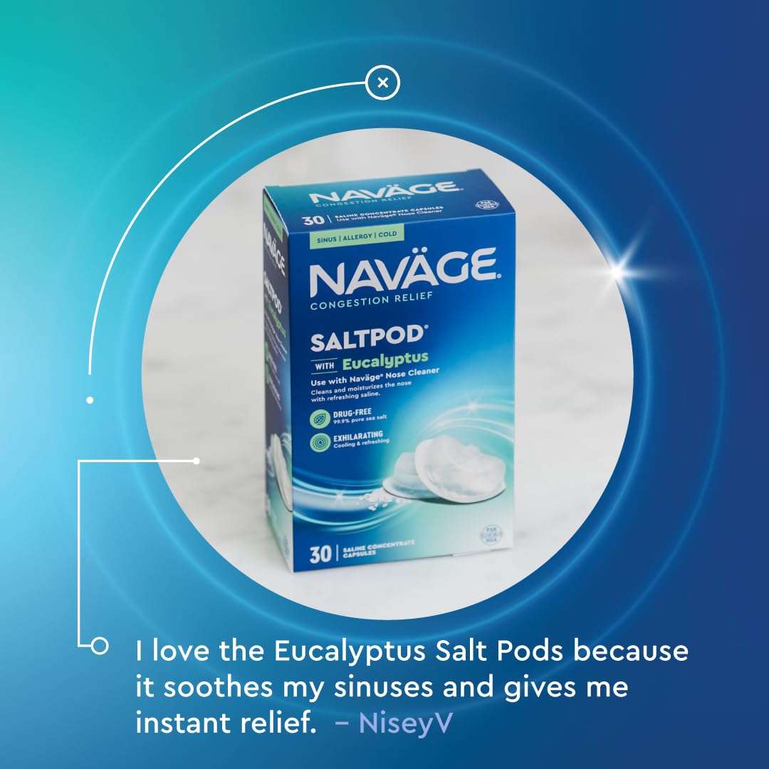 SaltPod activation and insertion into Navage device for mess-free setup.
