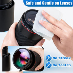 Individually wrapped Navona lens wipes ideal for bulk value and hygiene