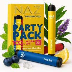 Naz Menthol Herbal Nasal Stick packaging shown for portable on the go use