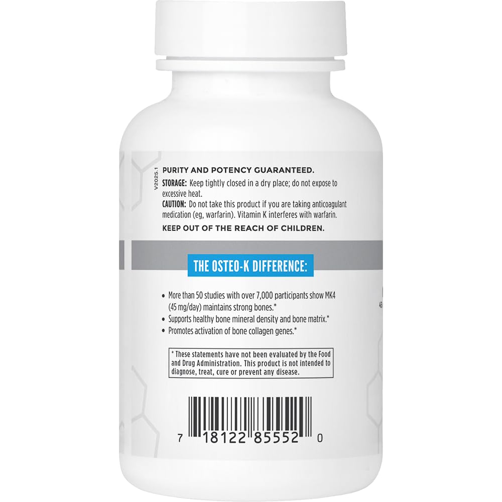 NBI Osteo-K daily dose pouring suggests a simple routine for bone health.