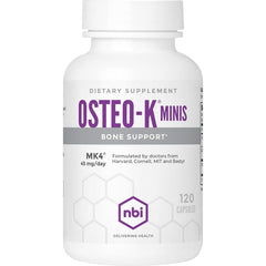 NBI Osteo-K Mini bottle front with compact bone support for daily use