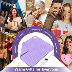 NBKLS heating pad 20x24 travel-friendly case for portability.