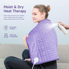 NBKLS heating pad 20x24 washable cover for easy cleaning.