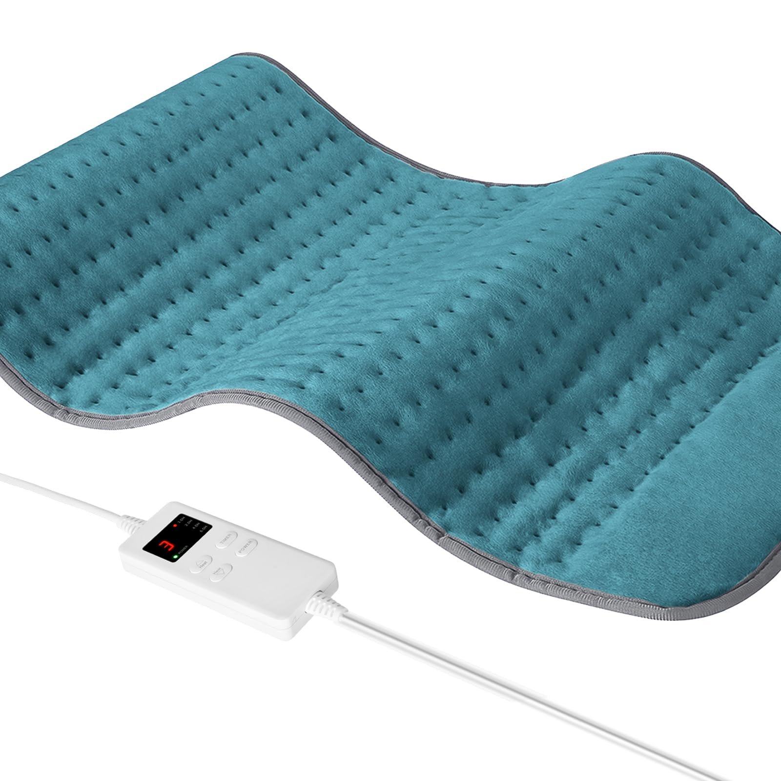 NBKLS heating pad back coverage in cyan for full-back warmth