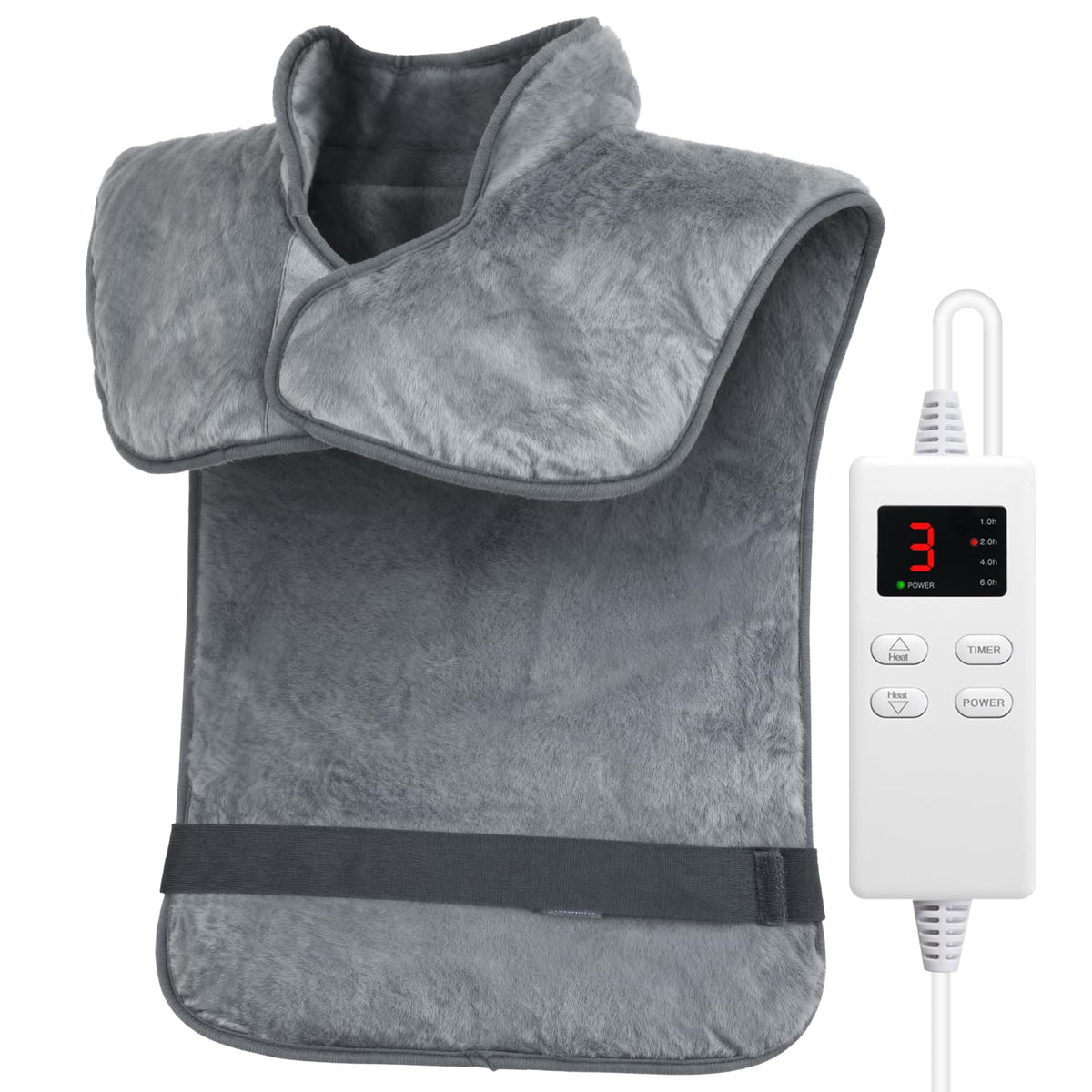 NBKLS heating pad for neck and shoulders with secure wearable design provides targeted warmth and therapy